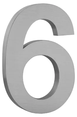 Immagine prodotto di Numero civico 3D - Acciaio inossidabile V2A - Altezza 20 cm