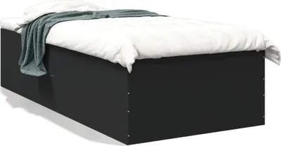Obrázek produktu pro vidaXL Postelový rošt černý 100x200 cm Dřevěný materiál