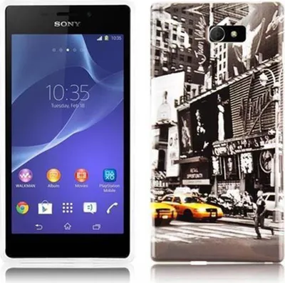 Produktbild von Cadorabo Hülle für Sony Xperia M2 / M2 AQUA Schutz Hülle in Grau Hard Case Schutzhülle Handyhülle Cover Etui