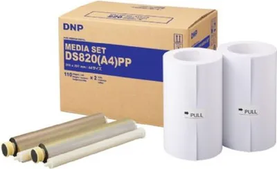 Immagine prodotto di DNP Carta DMA4820 Premium 2 rotoli 110 pz. A4 per DS820