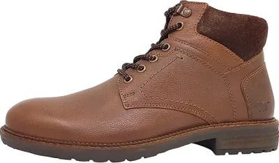 Image de Mustang 001 - Bottines à lacets pour hommes, chaussures de ville, bottes, marron, style décontracté