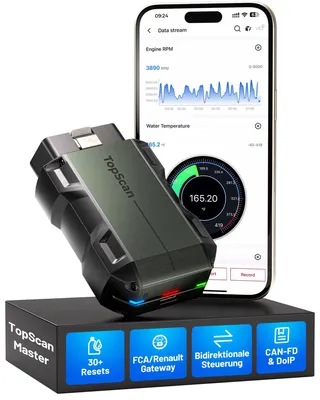 Produktbild von TOPDON TopScan Master OBD2 Diagnosegerät Auto mit Bidirektionale Steuerung