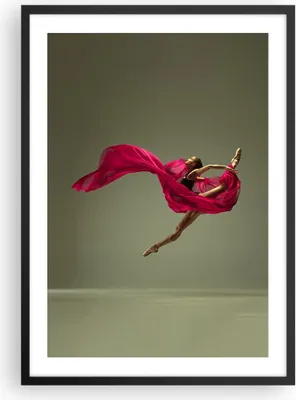 Produktbild von Gerahmtes Poster - Schwarzer Rahmen - Tänzer Ballett Künstler - 50x70 cm - Wand Bild - Wanddeko - Wandbilder - Kunstposter - Wandposter - Bilderrahmen - Bilder - Kunstdruck - P2BPA50x70-5037