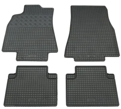 Gummifußmatten Set für Mercedes A-Klasse W169 (9/2004-4/2012), 4-teilig, schwarz