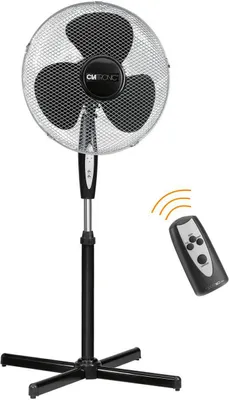 Produktbild von Clatronic Ventilator Standventilator | mit Schwenkfunktion | Ventilator leise | Timer | höhenverstellbar | sehr leise | mit Fernbedienung | VL 3741 S