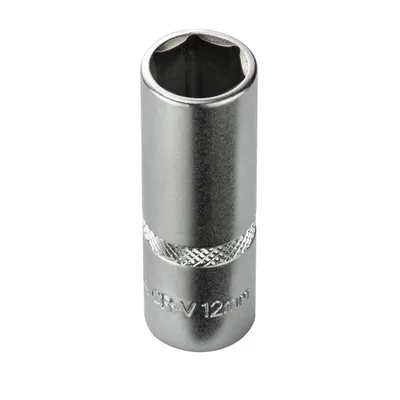 Produktbild von Stecknuss Sechskant 12mm 6 Kant 1/4" lang (CR-V)