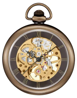 Produktbild von Mechanische Skeleton Taschenuhr mit Kette