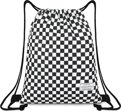 Produktbild von Zagatto Karierte Rucksacktasche ZG709 Rucksack Tasche Schachbrettmuster