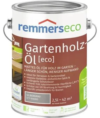 Zdjęcie produktu dla Remmers - Olej do tarasów ECO 2,5 l, srebrzystoszary