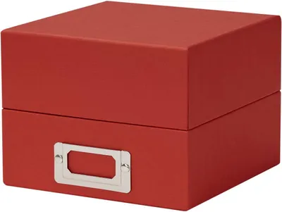 Image de Boîte photo Sawala 10x15 cm tomate, papier et séparateurs