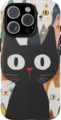 Produktbild von Verspielte Katzenvielfalt – Hülle Kompatibel mit iPhone 16 Pro