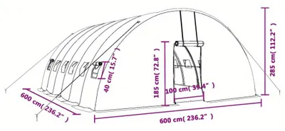 Imagen del producto de Kweekkas - Invernadero - Estufa de cultivo - Estructura de acero galvanizado resistente