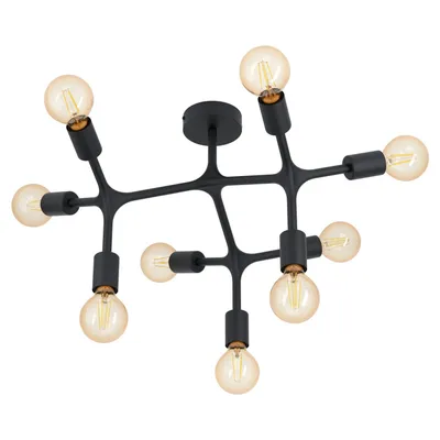 Produktbild von EGLO BOCADELLA 1, 9 Glühbirne(n), E27, IP20, Schwarz