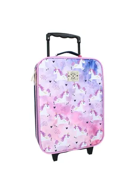 Produktbild von Milky Kiss Boundless Trolley – Kinderkoffer mit Einhorn-Design & Rollen 42x32x11cm