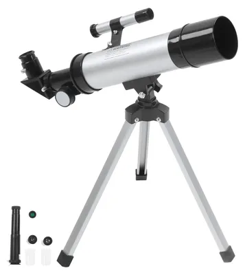 Obrázek produktu pro Teleskop 50 mm, clona – HD, zvětšení 360 mm – refraktor – stativ – přenosný – pro pozorování astronomických objektů a ptáků – dětský teleskop