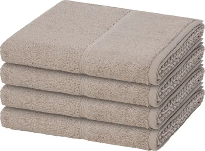 Produktbild von Möve for frottana Pearl 4 X Handtuch im Set Edle Perlstruktur für stilvolle Handtücher, Hohe Flauschigkeit sorgt für sanftes Wohlfühlen, Schnell trocknend und saugfähig für praktischen Einsatz