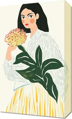 Produktbild von Bild 30x50cm Minimalistischer Blick, Skandinavischer Stil, Boho