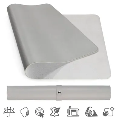 Immagine prodotto di Tappetini per mouse e tastiera MOSH in ecopelle, grigio (S, M, L) MSH-TC-GS
