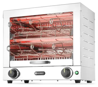 Zdjęcie produktu dla Hendi 262214, 6 kaw., Srebrny, Stal nierdzewna, Obrotowy, 15 min, 3000 W