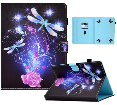 Produktbild von Kunstleder Tablet Cover Tasche Schmetterling für Lenovo Tab M10 Hülle Case Etui