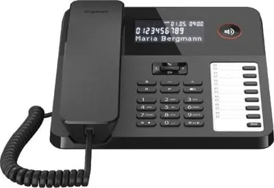 Produktbild von Gigaset Desk 600 Schwarz Tischtelefon Kompatibel mit PBXen