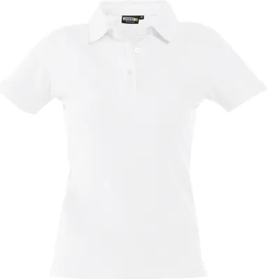 Produktbild von DASSY Poloshirt LEON Women Gr. M weiß