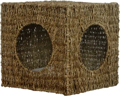 Produktbild von animal-design Katzen-Wandhöhle HOME Seegras Kletterhöhle Wandetage Kletterwand, Farbe:natur