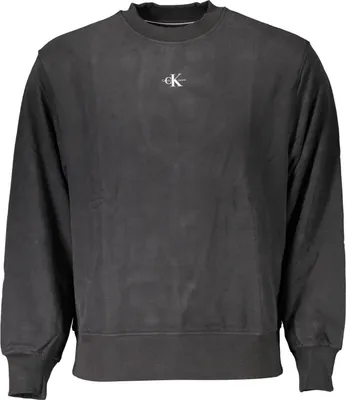 Produktbild von Herren-Sweatshirt Schwarz: Angeraut, Langarm, Rundhals, Print-Design