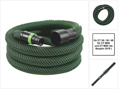 Imagen del producto de Festool D 27/32x3,5m-AS/CTR manguera de aspiración para CT 26 / 36 / 48 / MINI / MIDI ( 577158 ) - Sucesor de 204921
