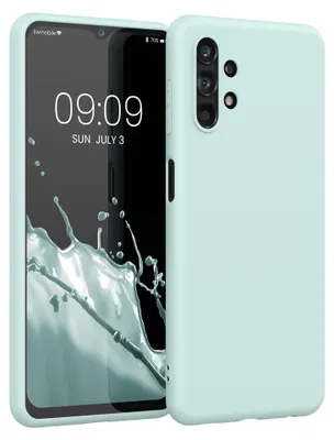 Produktbild von kwmobile Handyhülle für Samsung Galaxy A13 4G Hülle - TPU Case - Kabelloses Laden - Schutzhülle Cover in Cool Mint