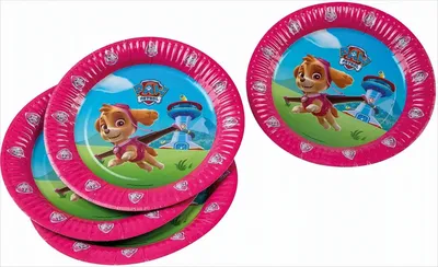 Produktbild von tib 19713 Pappteller Paw Patrol 6 Stück 23 cm