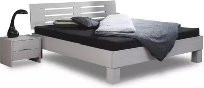 Produktbild von Massivholzbett Basic 03, Buche Massivholz – 180x220 cm / buche-wenge-lackiert
