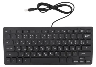 Zdjęcie produktu dla 78-klawiszowa, ultracienka klawiatura głosowa, kabel USB, kompaktowa, z ergonomicznym klawiszem do komputerów stacjonarnych, rosyjska