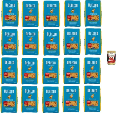 Produktbild von De Cecco Pasta Mista N°120 100% Italienisch Pasta Nudeln 20x 500g + Italian Gourmet Polpa 400g