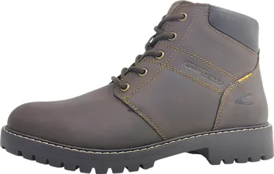 Image de Bottines pour hommes Camel Active, modèle Bust, en cuir marron, à lacets, style décontracté