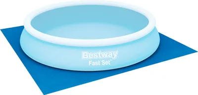 Produktbild von Flowclear™ PE-Bodenplane 396 x 396 cm, blau, quadratisch