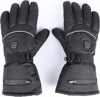 Produktbild von Elektrische Heizhandschuhe wiederaufladbare Lithium-Batterie Smart Warm Winter Outdoor Skifahren Radfahren Schwarz
