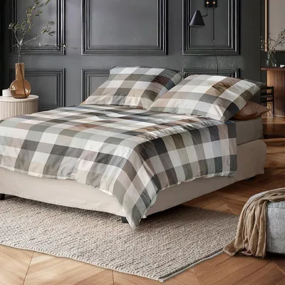 Produktbild von Irisette Flausch Baumwolle Bettwäsche Zobel 8600 natur 135x200 cm + 80x80 cm