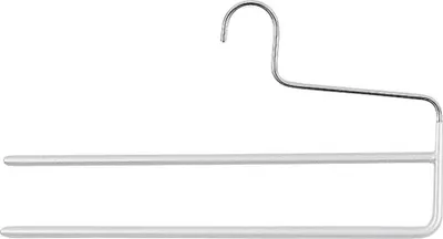 Produktbild von Steg-Hosenbgel KH 2 mit 2 Stegen Metall 35cm silber