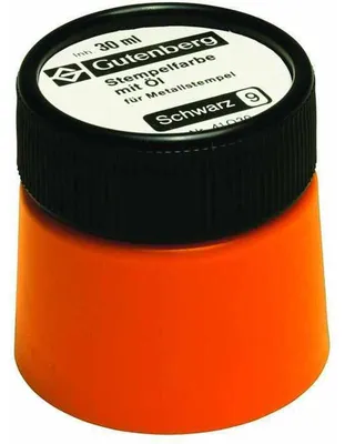 Produktbild von Stempelfarbe mit Öl 30ml schwarz