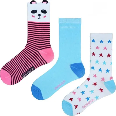 Produktbild von 12 Paar Mädchen Socken mit Muster bunt, 12 Paar 23-26