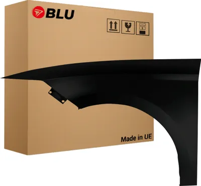 Zdjęcie produktu dla BLU Błotnik pasujący do Seat Leon III 3 5F LZ9Y Lewy Czarny PhantomSchwarz | 2012-2020 | Przedni Przód | Lakierowany | Gotowy do montażu  | Stal