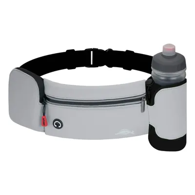 Produktbild von Sportliche Bauchtasche, Gürteltasche mit Flaschenhalter für Outdoor, Hellgrau