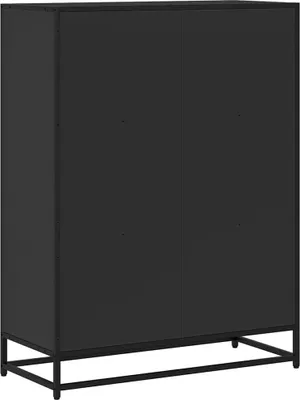 Obrázek produktu pro vidaXL Knihovna černá 80,5x35x107,5 cm Materiál na bázi dřeva