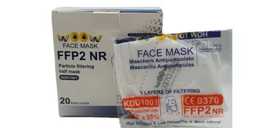 Produktbild von Respirátor FFP2-WOOW, bílý, kratší poutka (bal.20ks) (BAL)