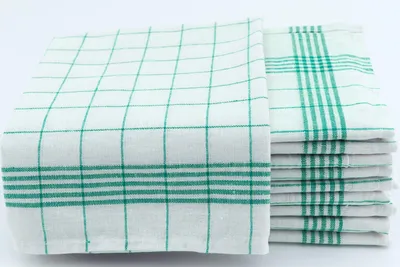 Produktbild von 10 Geschirrtücher 50x70 cm grün Küchentücher Geschirrtuch Set 100% Baumwolle
