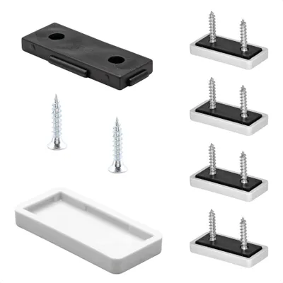 Produktbild von WAGNER QuickClick® Kunststoffgleiter HYPER - 8x Schraube, je 4x Basis & Gleiteinsatz 32 x 15 mm, DE Ware - 15782900