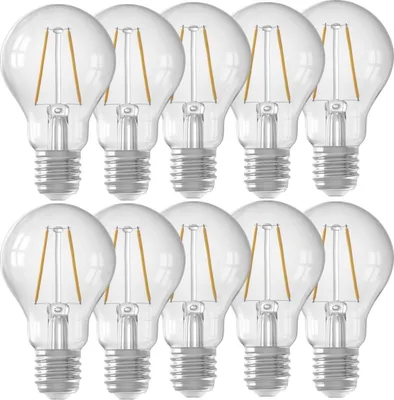 Produktbild von LED Lampe E27, A60, Filament Klar, 2700K Warmweiß Licht, nicht dimmbar, 10er Pack
