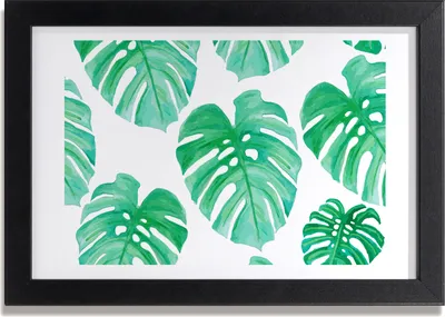 Produktbild von Bild 30x20 MDF-Rahmen, Wandkunst monstera