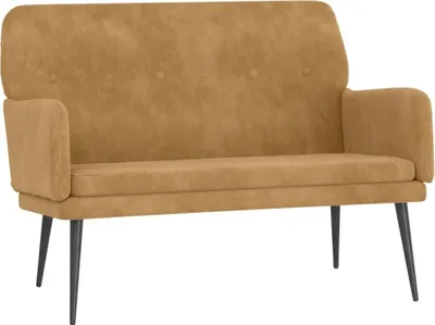 Produktbild von vidaXL Sitzbank Braun 108x79x79 cm Samt